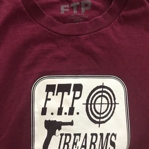 FTP Fu*k the population tee burgundy